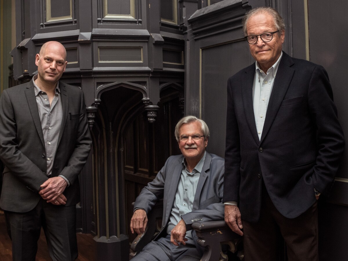 Florian Werner, Daniel Hell und Felix Ammann am ersten Hohenegg Gespräch